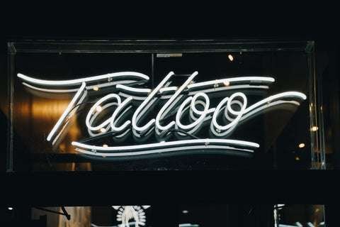 tattoo studio neon sign