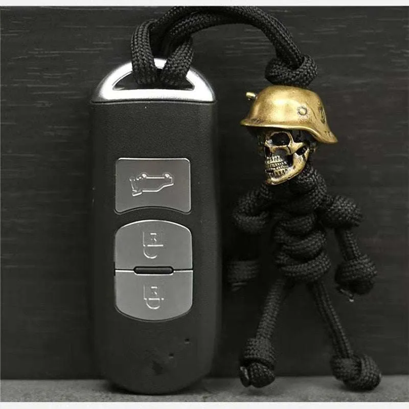 Skull Paracord Keychain - Tattoo Vagabond