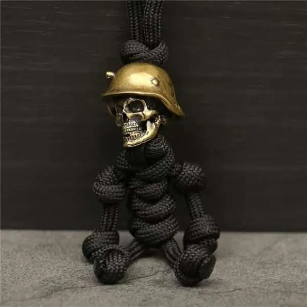 Skull Paracord Keychain - Tattoo Vagabond