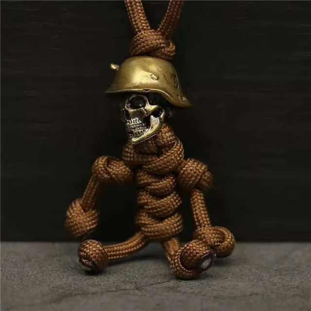 Skull Paracord Keychain - Tattoo Vagabond