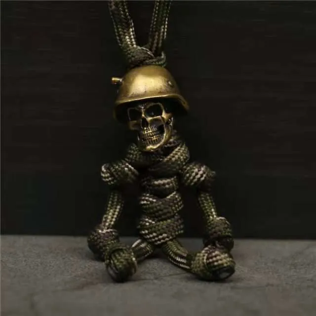 Skull Paracord Keychain - Tattoo Vagabond