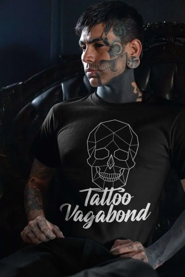 Tattoo Vagabond Basic Logo T-Shirt Black - Tattoo Vagabond