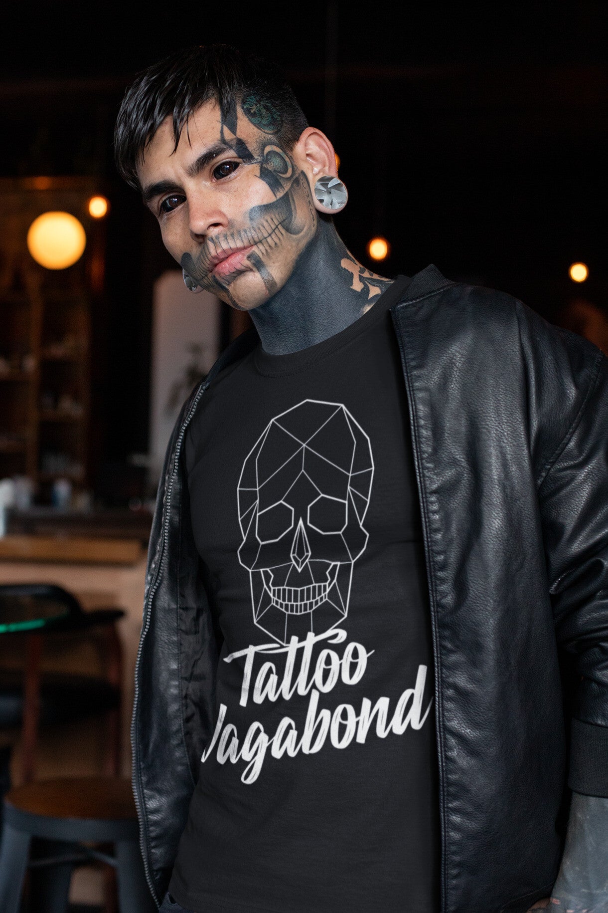 Tattoo Vagabond Basic Logo T-Shirt Black - Tattoo Vagabond
