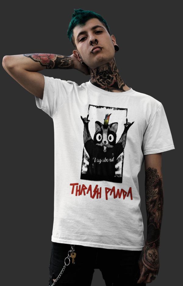 Thrash Panda T-Shirt - Tattoo Vagabond