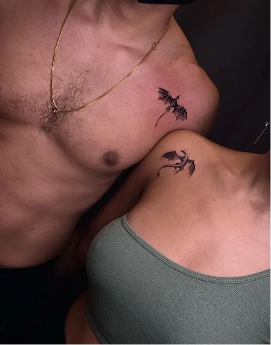 Matching Tattoos Dragons