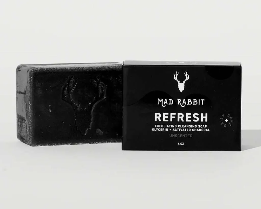 Exfoliating tattoo safe soap by Mad Rabbit